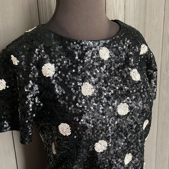 J. Crew Polka Dot Sequin Blouse - Picture 2 of 4